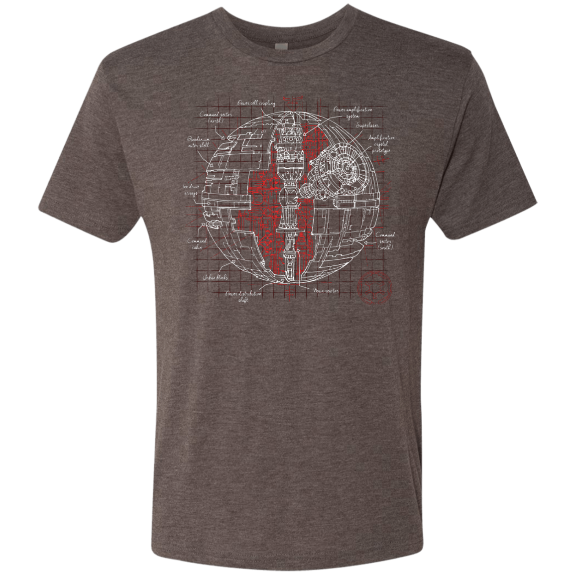 Death Star Plan Men's Triblend T-Shirt