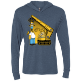 Doh Minion Triblend Long Sleeve Hoodie Tee