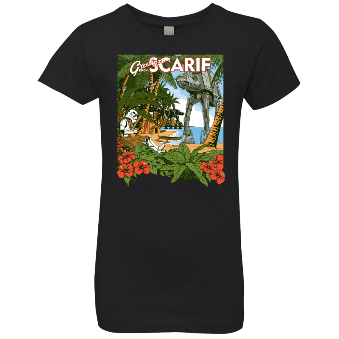 Greetings from Scarif Girls Premium T-Shirt
