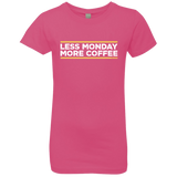 Less Monday More Coffee Girls Premium T-Shirt