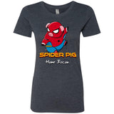 Spider Pig Build Line Women's Triblend T-Shirt