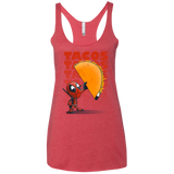 Tacos Women's Triblend Racerback Tank