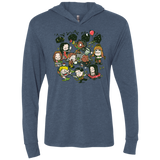 Let's Catch Fireflies Triblend Long Sleeve Hoodie Tee