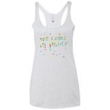 We came in peace Women's Triblend Racerback Tank