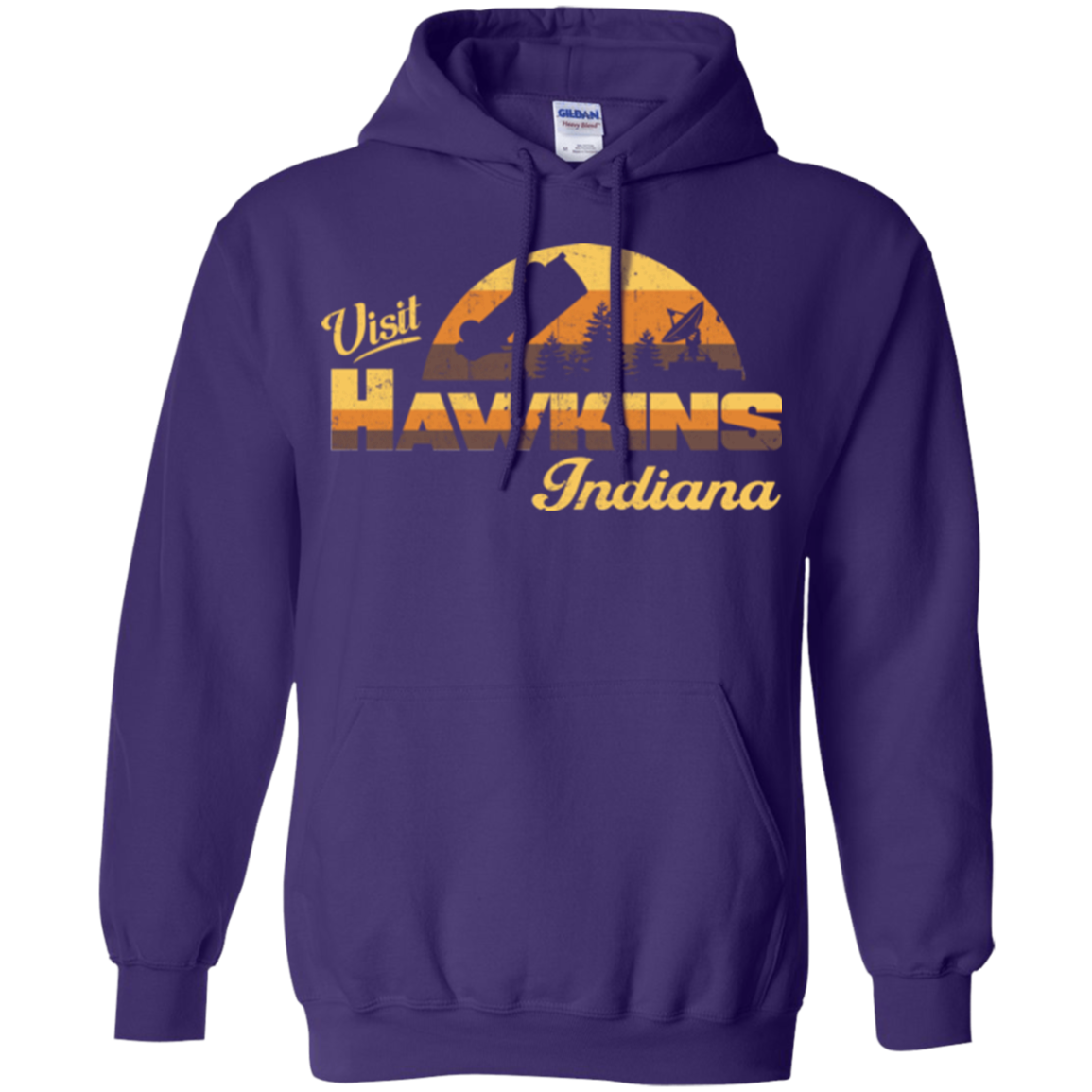 Visit Hawkins Pullover Hoodie