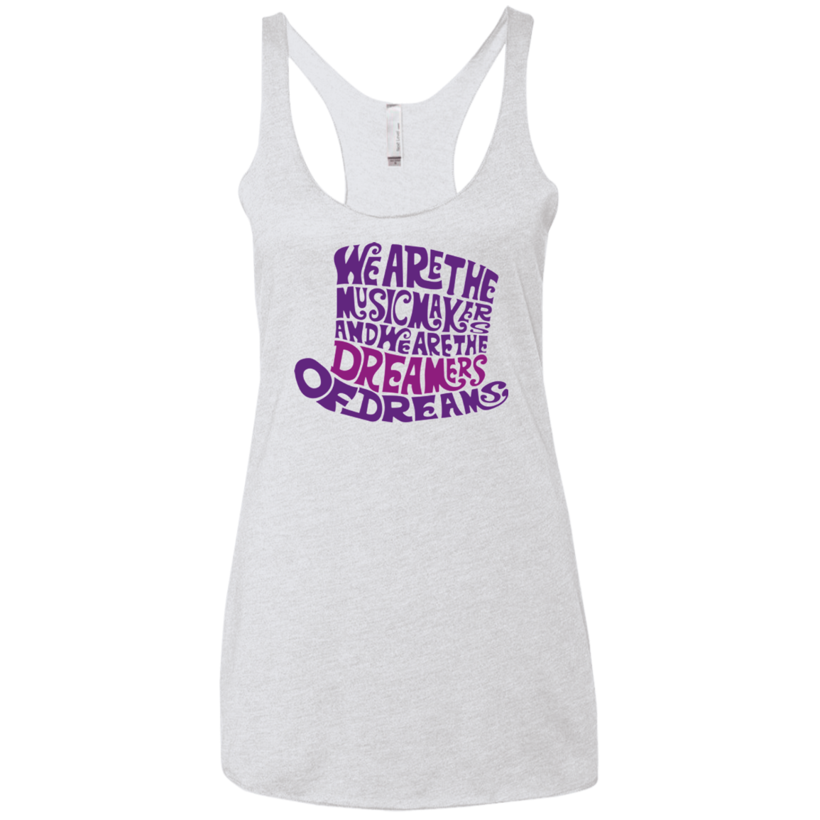 Wonka Purple Women's Triblend Racerback Tank