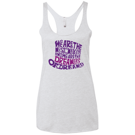 Wonka Purple Women's Triblend Racerback Tank