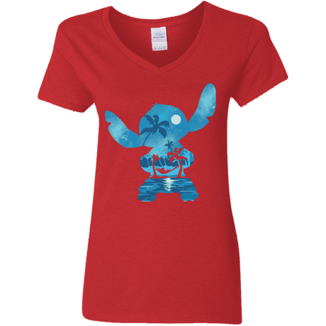 Ohana Portrait Women's V-Neck T-Shirt