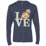 Love Droids Triblend Long Sleeve Hoodie Tee