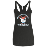 Why not me Women's Triblend Racerback Tank