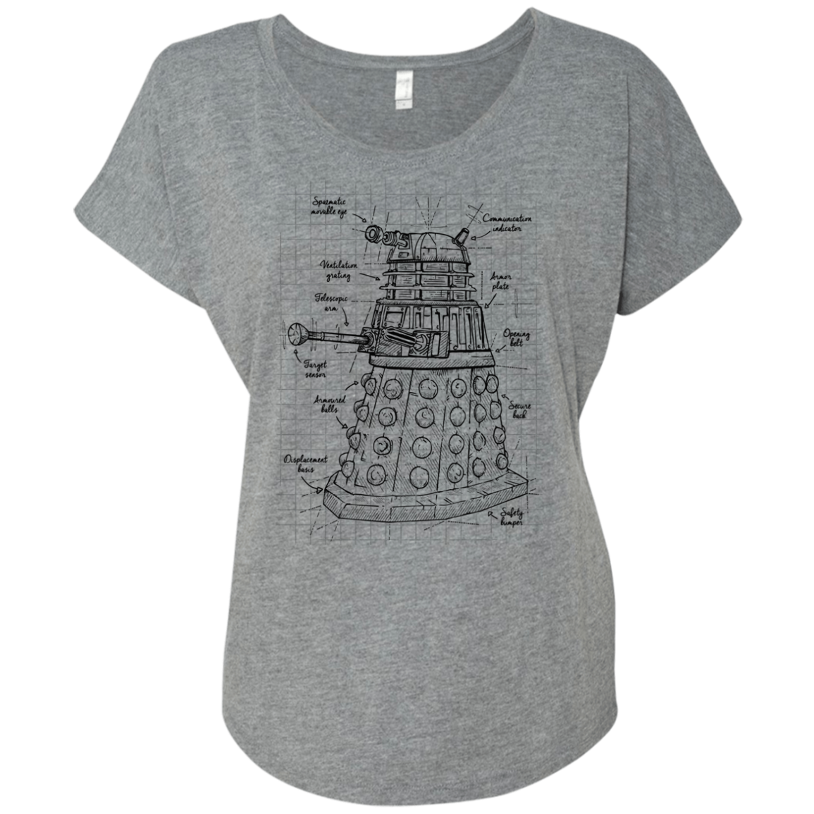 Dalek Plan Triblend Dolman Sleeve