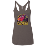 Working Overtime Women's Triblend Racerback Tank