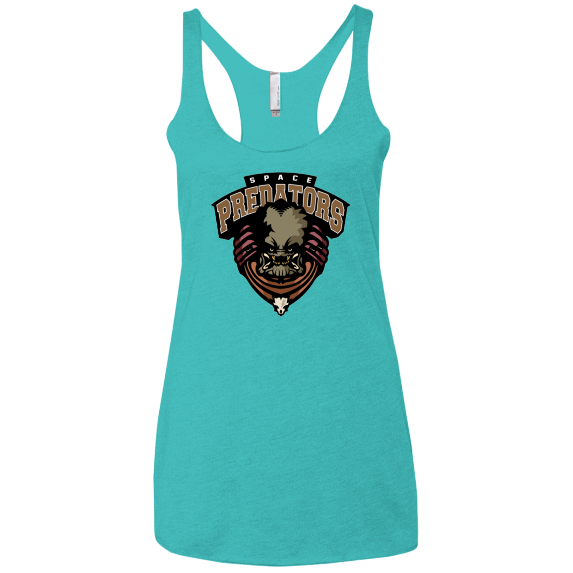 Space Predators Women's Triblend Racerback Tank