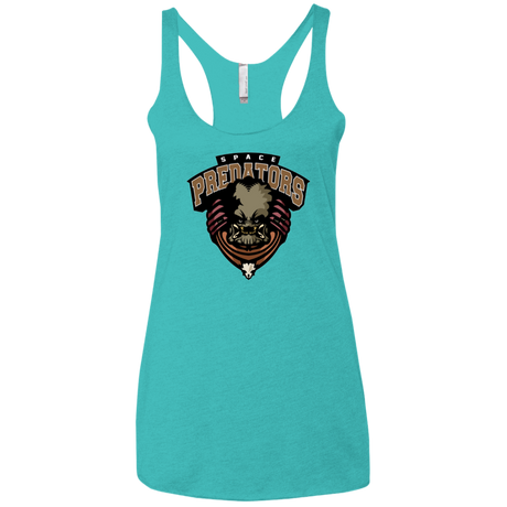 Space Predators Women's Triblend Racerback Tank