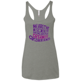 Wonka Purple Women's Triblend Racerback Tank