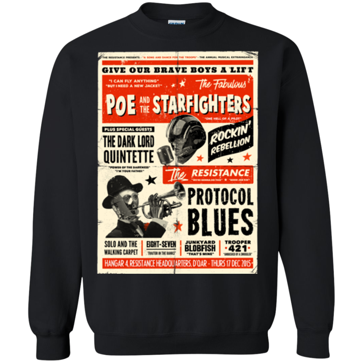 Poe and The Starfighters Crewneck Sweatshirt