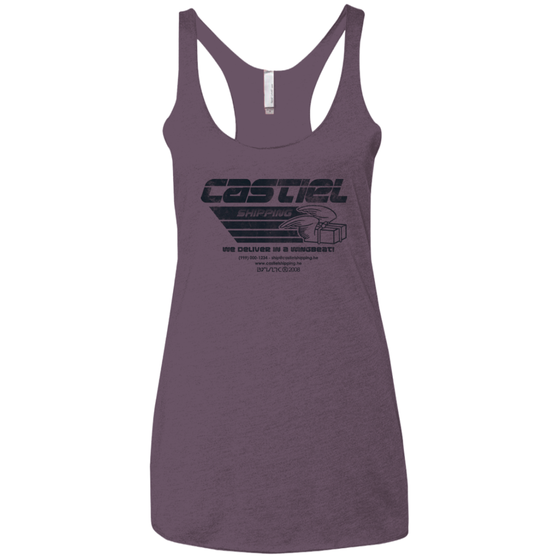 Castiel Shipping Women's Triblend Racerback Tank