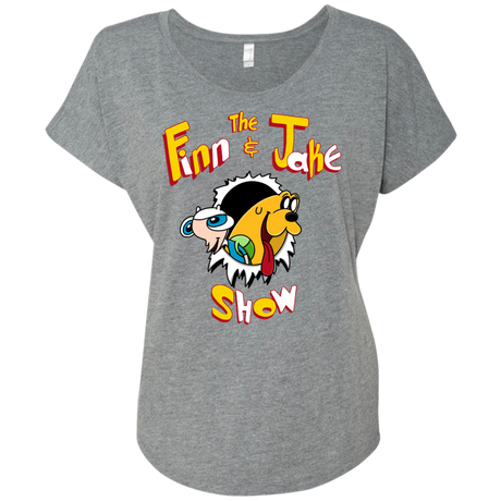 The Finn and Jake Show Triblend Dolman Sleeve