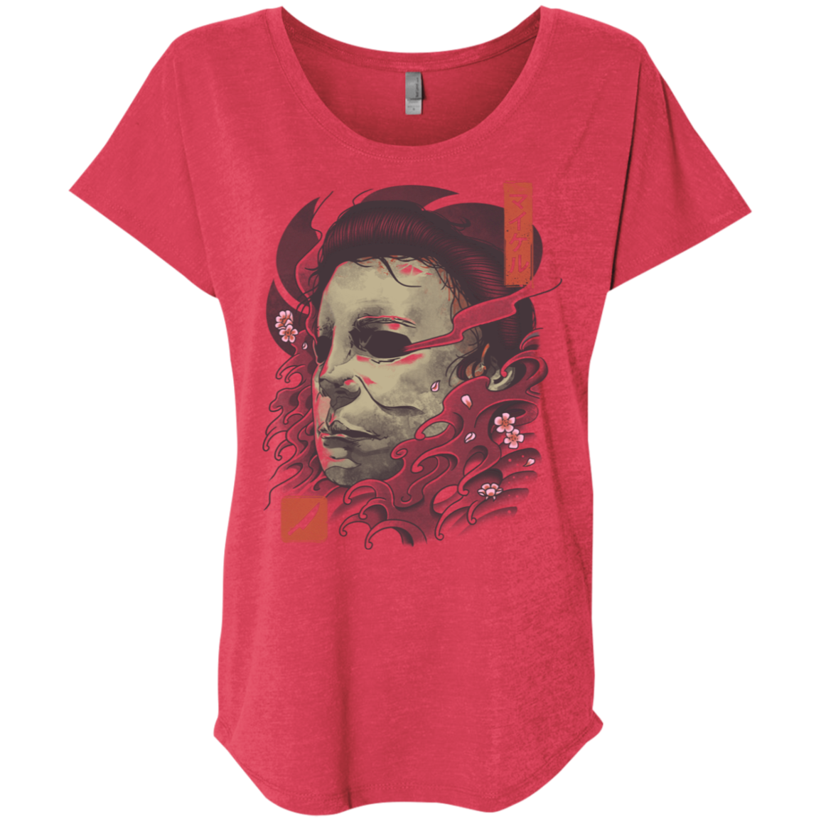 Oni Slasher Mask Triblend Dolman Sleeve