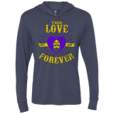 True Love Forever Masters Triblend Long Sleeve Hoodie Tee