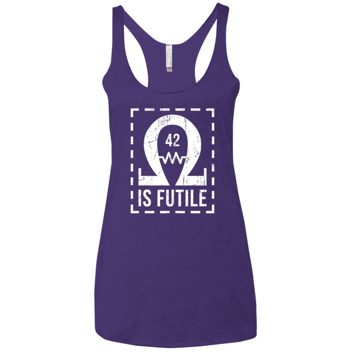 Resistance is Futile Women's Triblend Racerback Tank