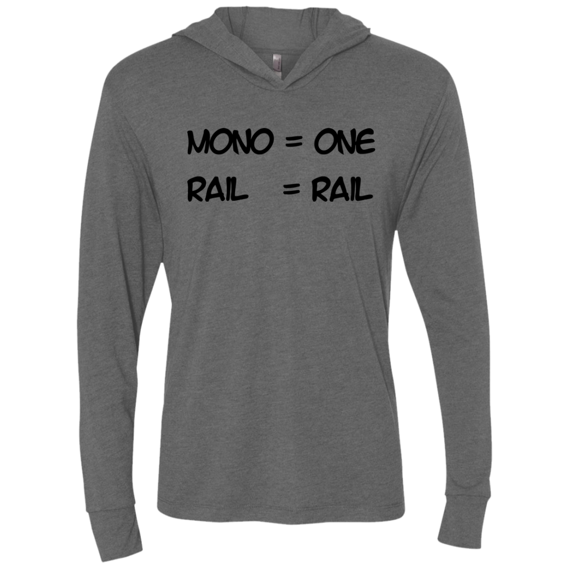 Mono Triblend Long Sleeve Hoodie Tee