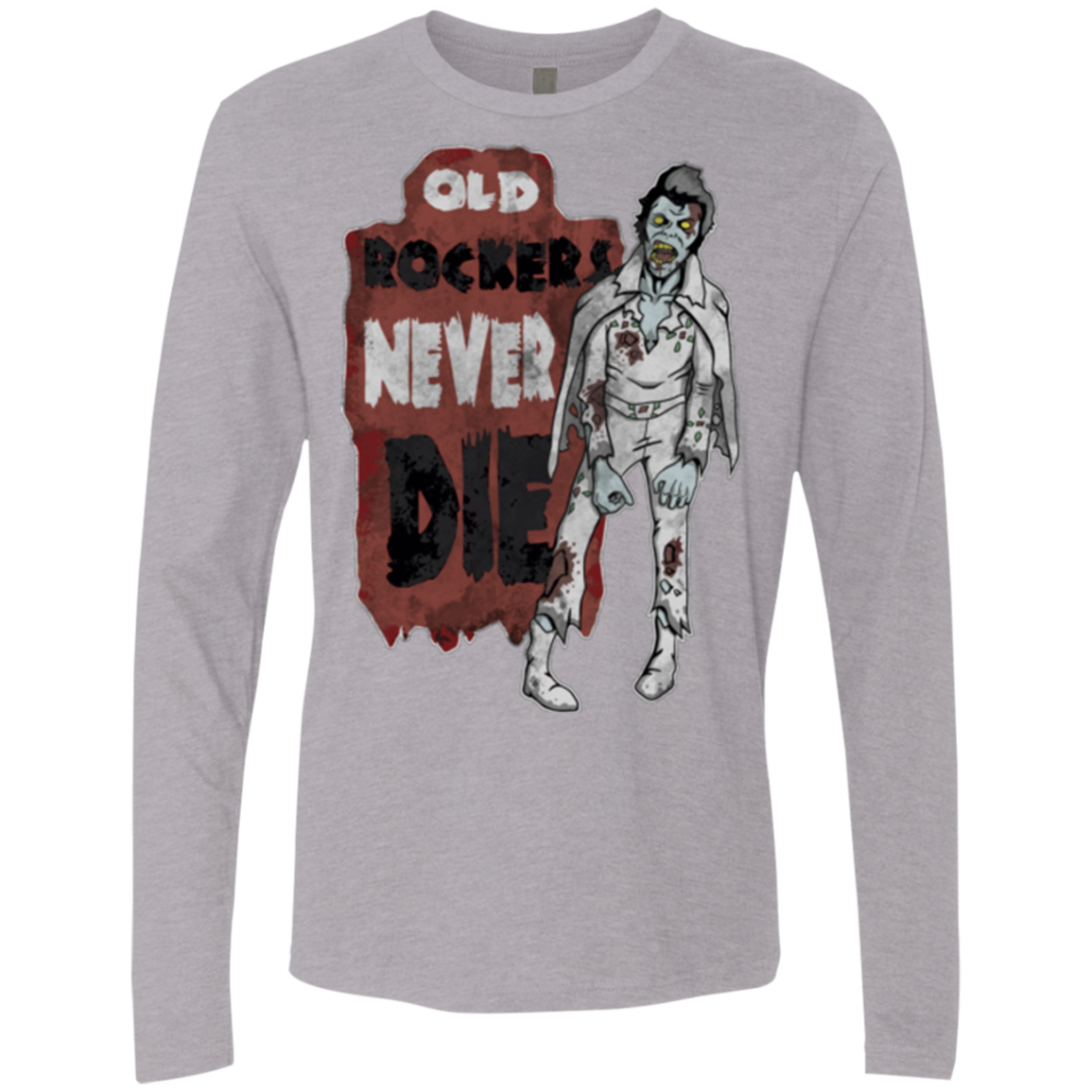 Old Rockers Never Die Men's Premium Long Sleeve