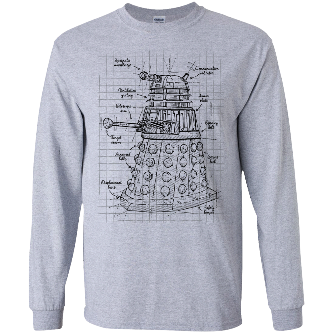 Dalek Plan Men's Long Sleeve T-Shirt