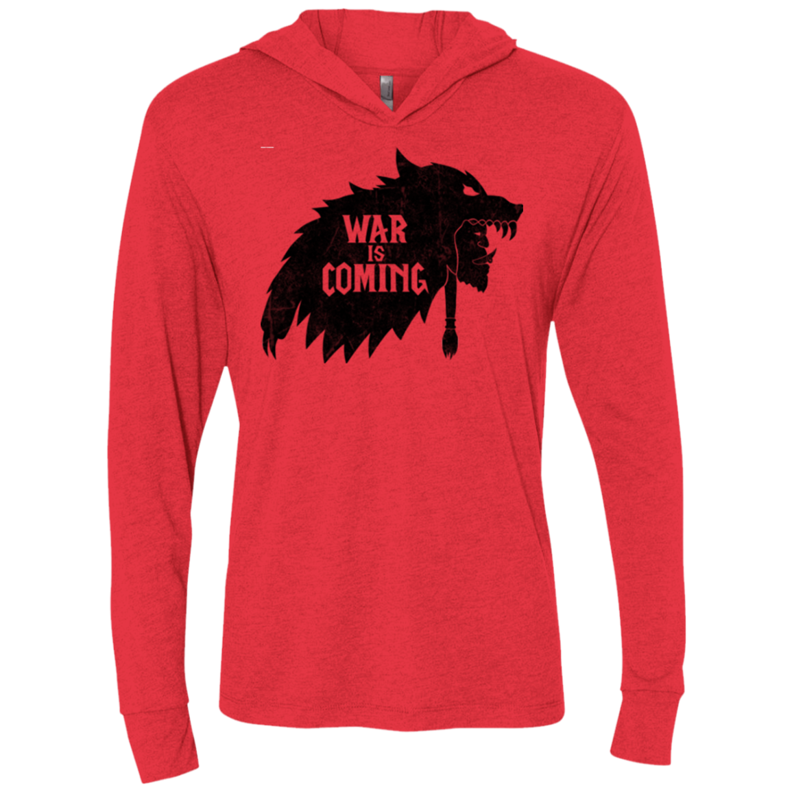 War is Coming Triblend Long Sleeve Hoodie Tee