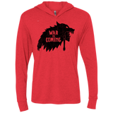 War is Coming Triblend Long Sleeve Hoodie Tee