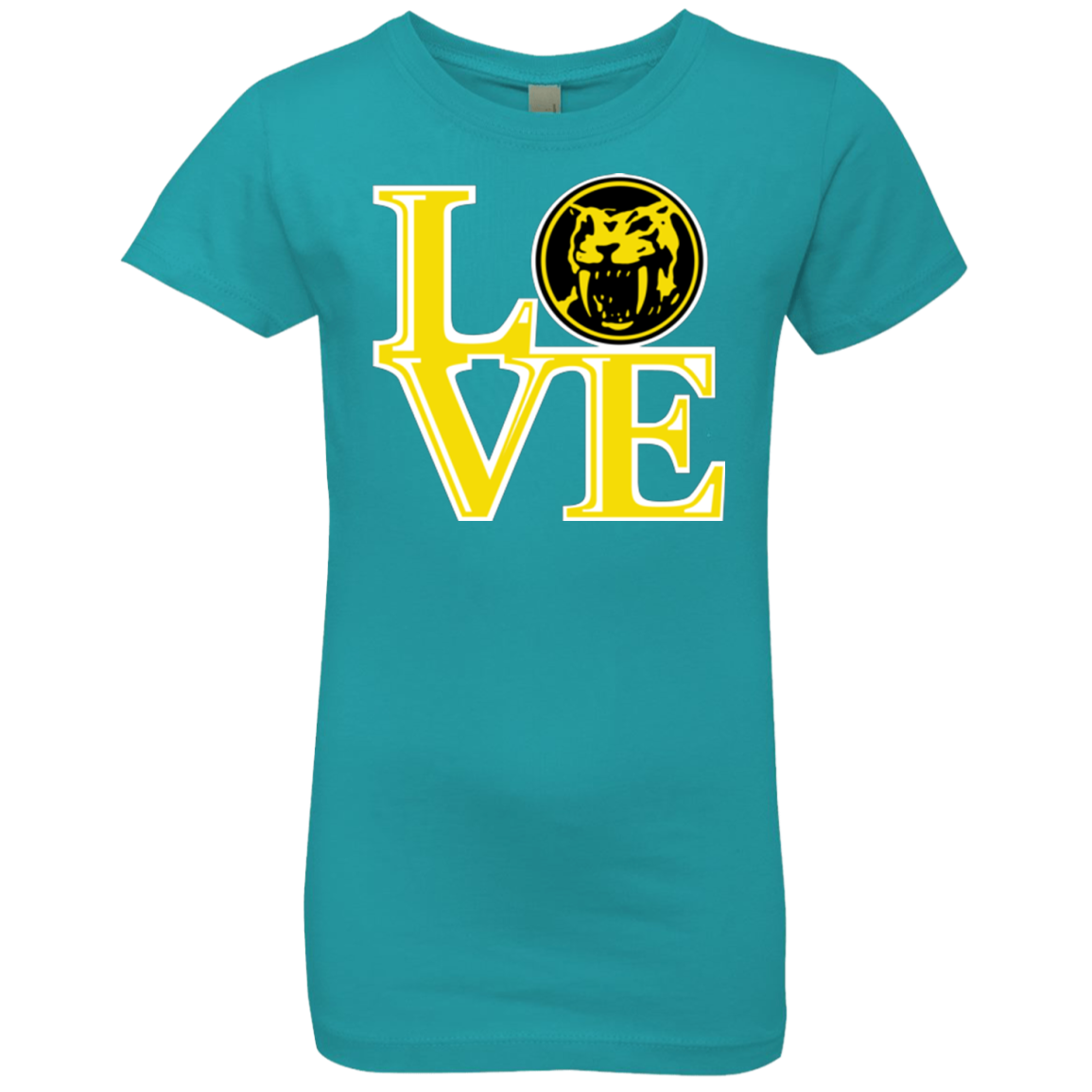 Yellow Ranger LOVE Girls Premium T-Shirt