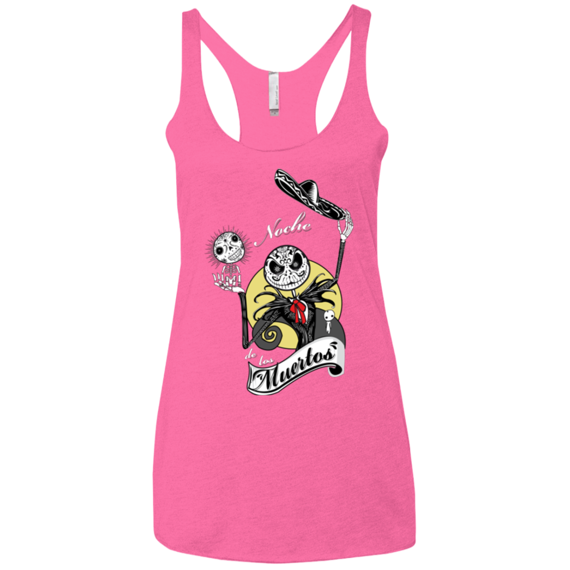 Noche de los Muertos Women's Triblend Racerback Tank