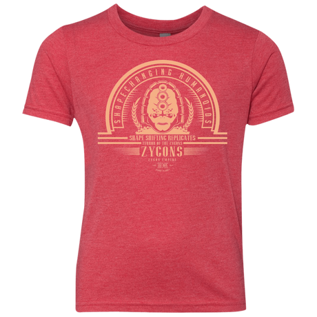 Who Villains Zygons Youth Triblend T-Shirt