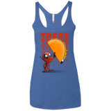 Tacos Women's Triblend Racerback Tank