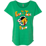 The Finn and Jake Show Triblend Dolman Sleeve
