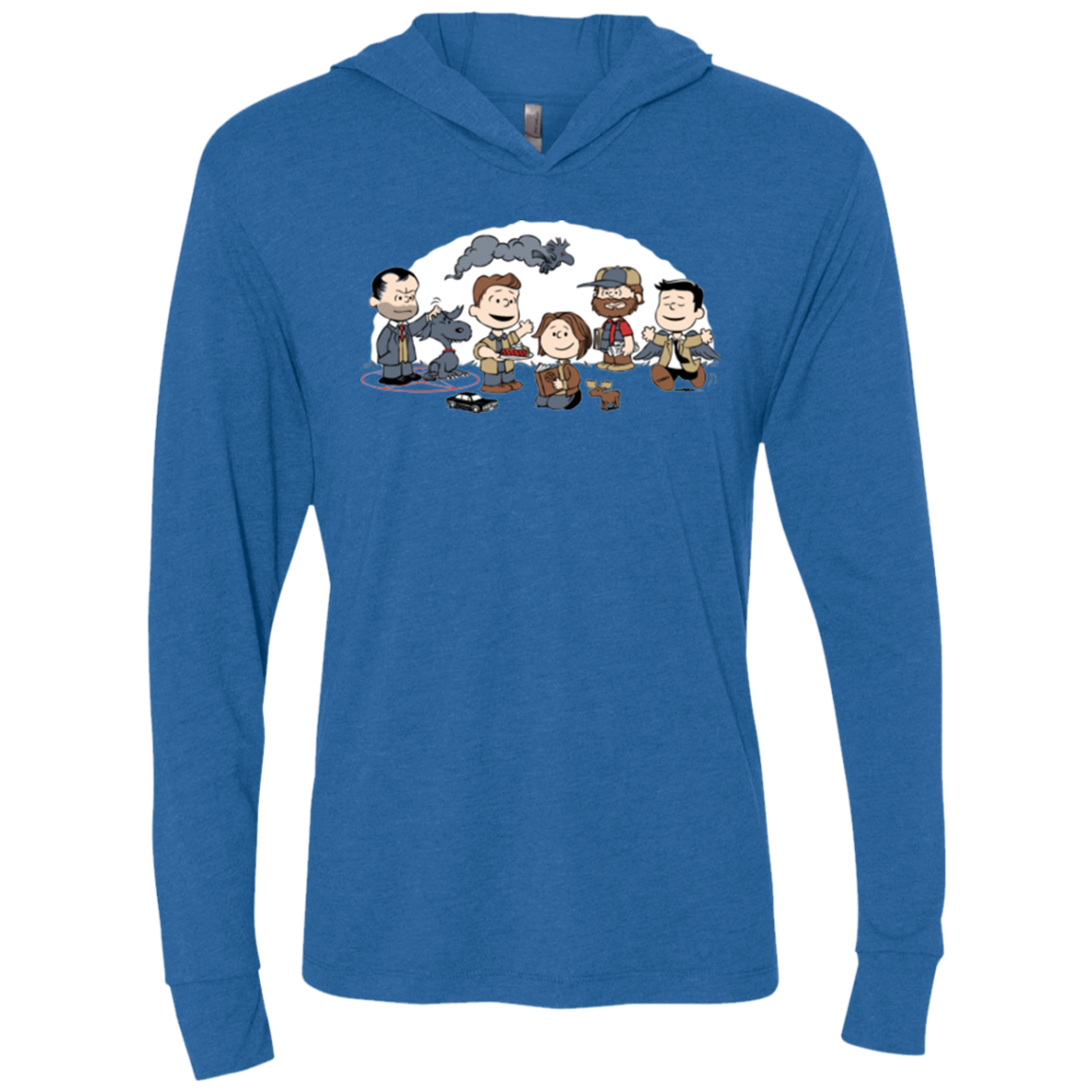 Super Nutural Triblend Long Sleeve Hoodie Tee