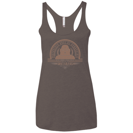 Who Villains Sontarans Women's Triblend Racerback Tank