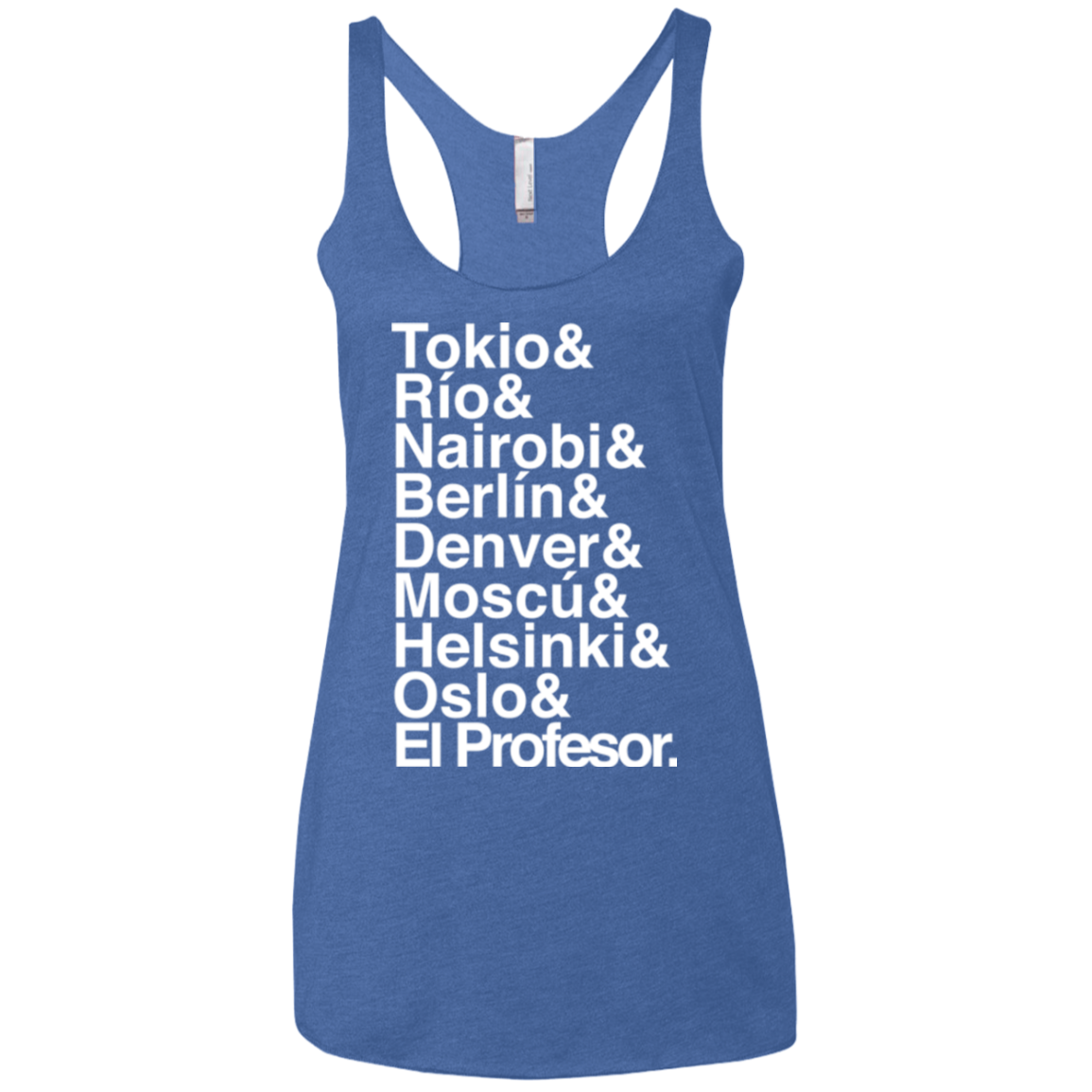 Money Heist Jetset Women's Triblend Racerback Tank