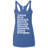 Money Heist Jetset Women's Triblend Racerback Tank