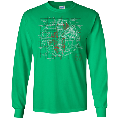 Death Star Plan Men's Long Sleeve T-Shirt