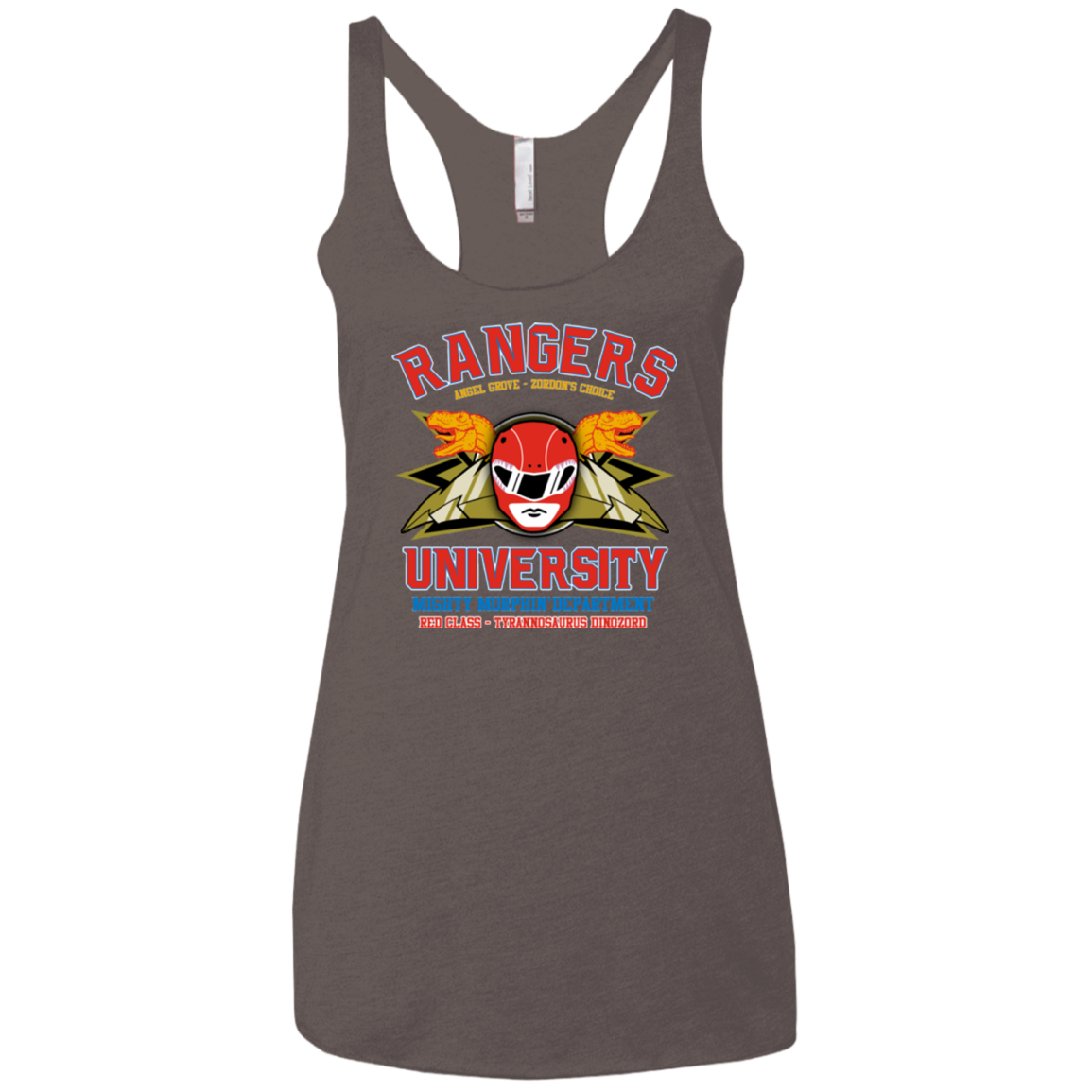 Rangers U - Red Ranger Women's Triblend Racerback Tank