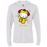 Bad Kitty Triblend Long Sleeve Hoodie Tee