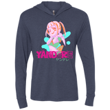 Yandere Triblend Long Sleeve Hoodie Tee