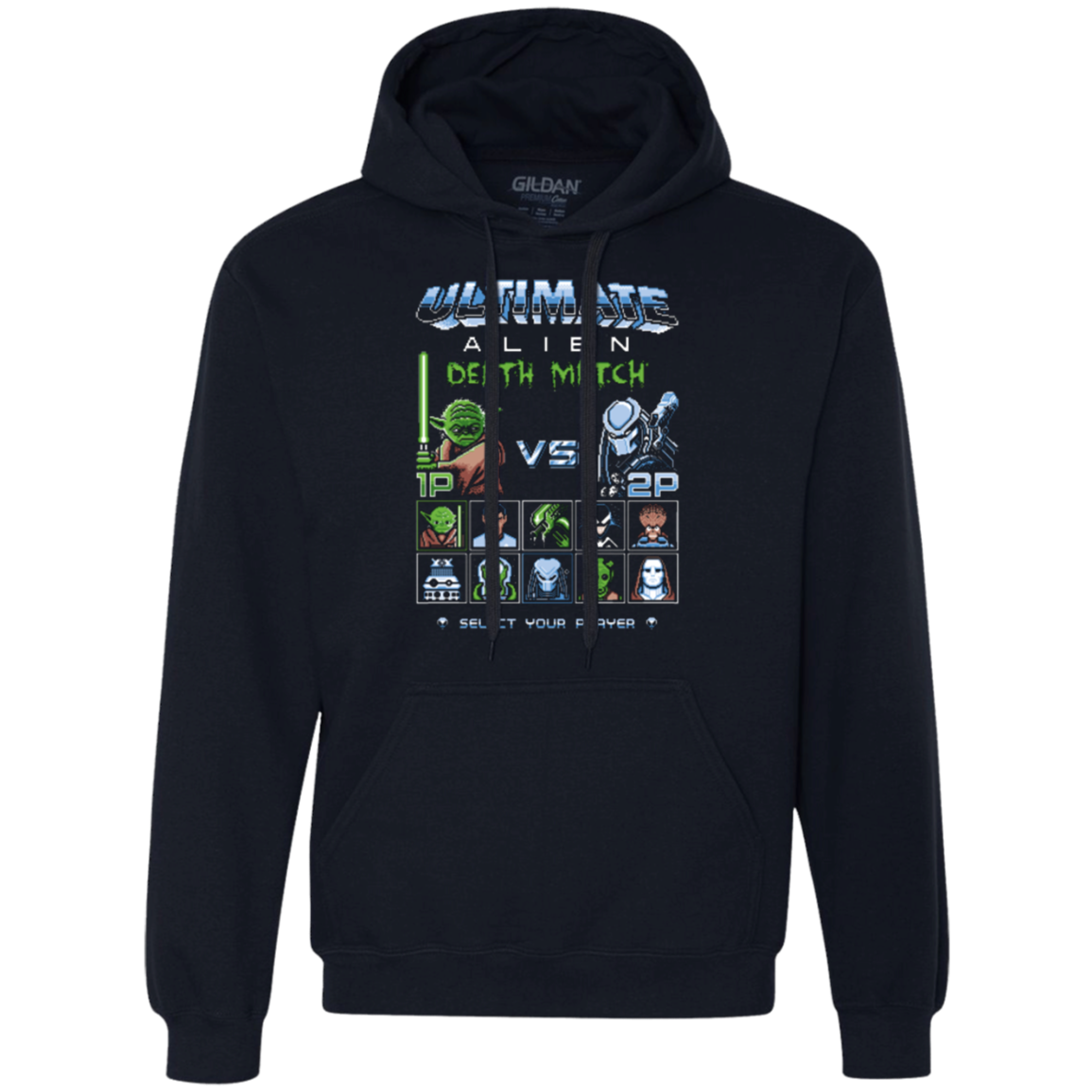 Alien Death Match Premium Fleece Hoodie