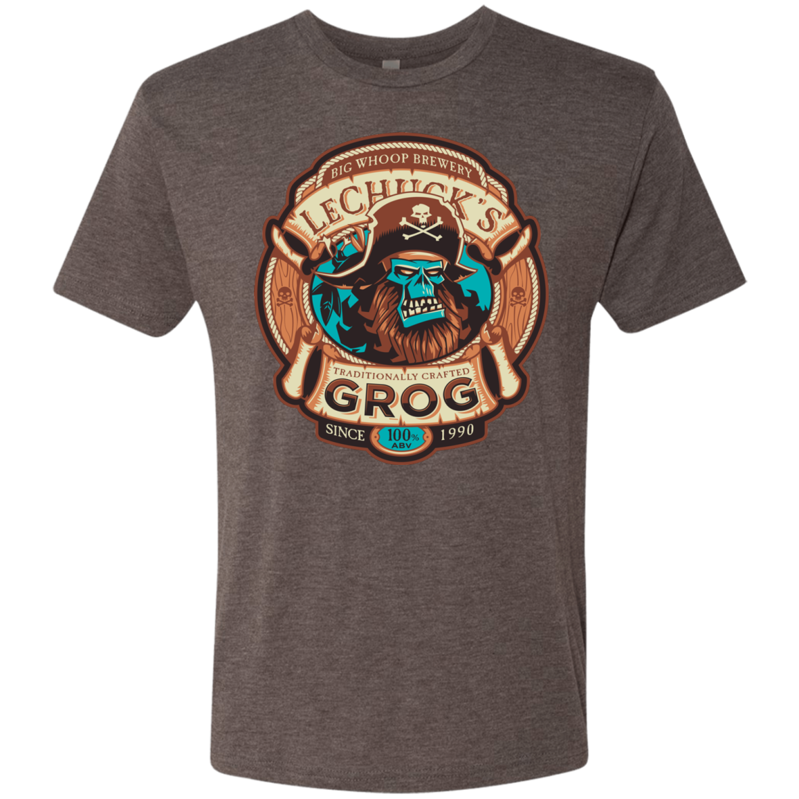 Ghost Pirate Grog Nmns Men's Triblend T-Shirt