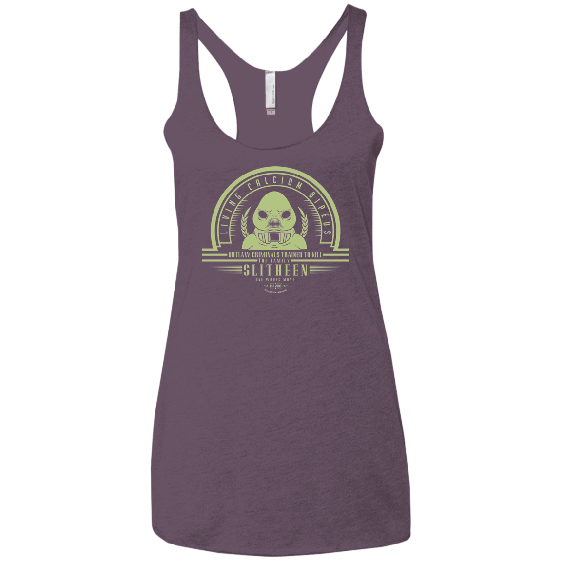 Who Villains Slitheen Women's Triblend Racerback Tank