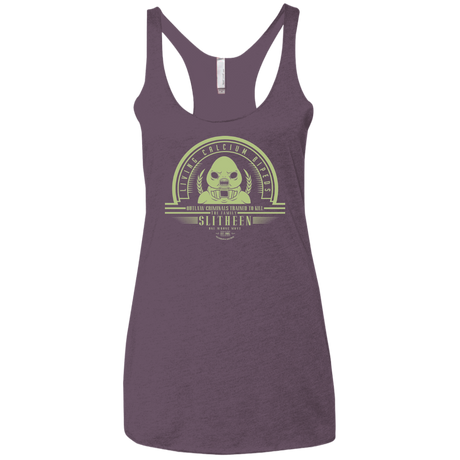 Who Villains Slitheen Women's Triblend Racerback Tank