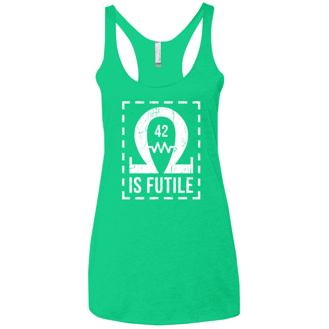 Resistance is Futile Women's Triblend Racerback Tank
