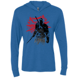 The Witcher Sumie Triblend Long Sleeve Hoodie Tee