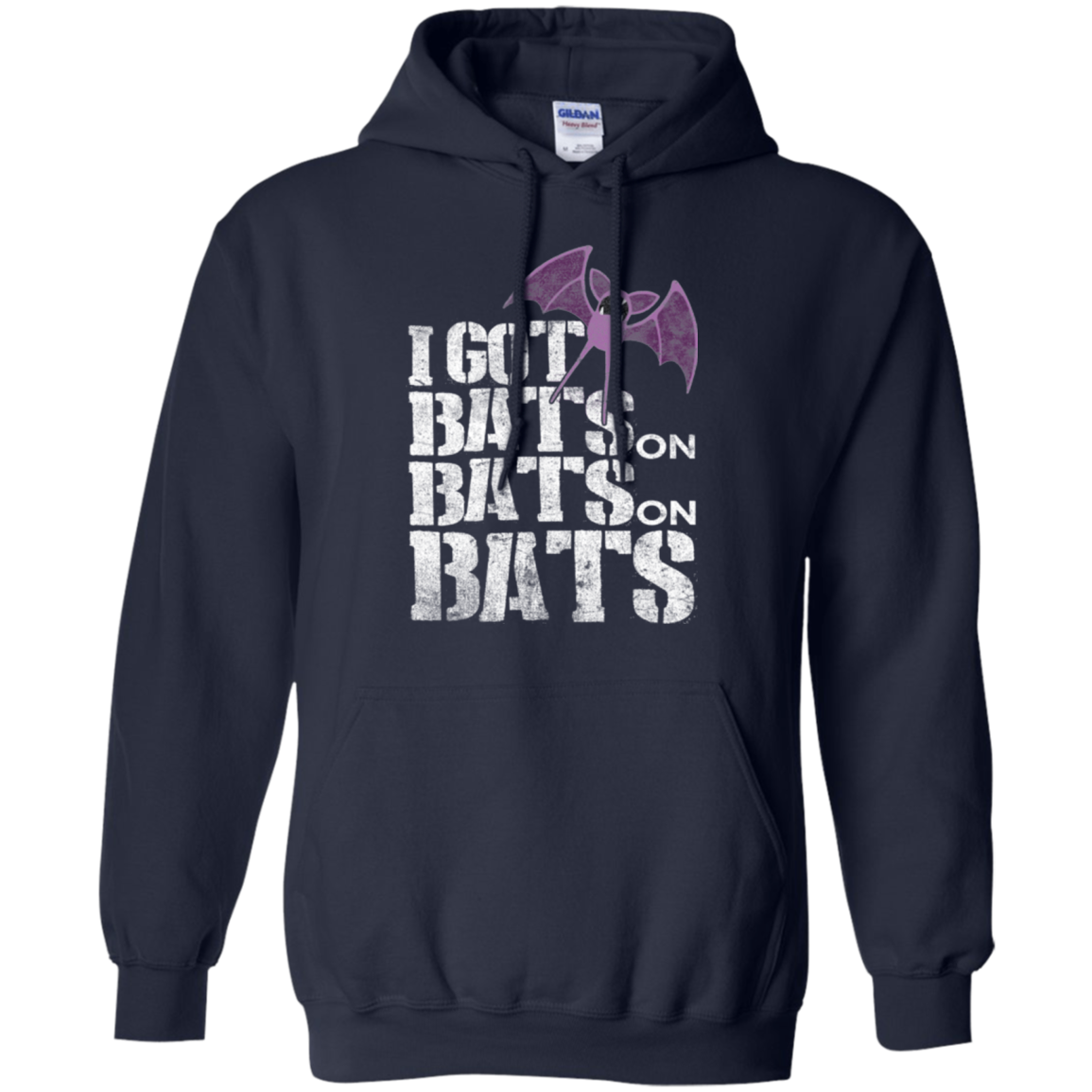 Bats on Bats on Bats Pullover Hoodie